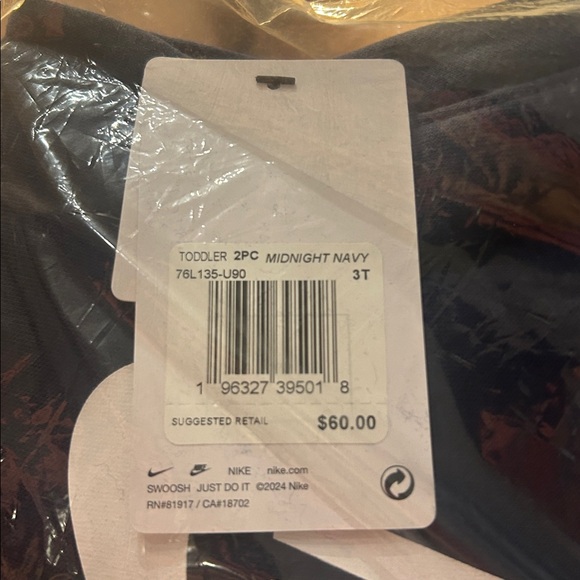 🔥 NWT Nike Toddler 2-Piece Jogger Sets – Navy & Black (Size 3T) 🔥 - Picture 6 of 6